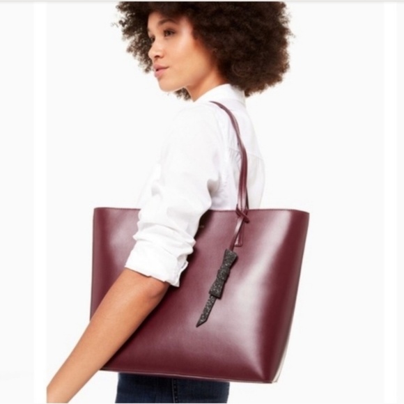 KATE ♠️ SPADE KARLA Setom Drive Purse (deep plum) - Picture 2 of 5